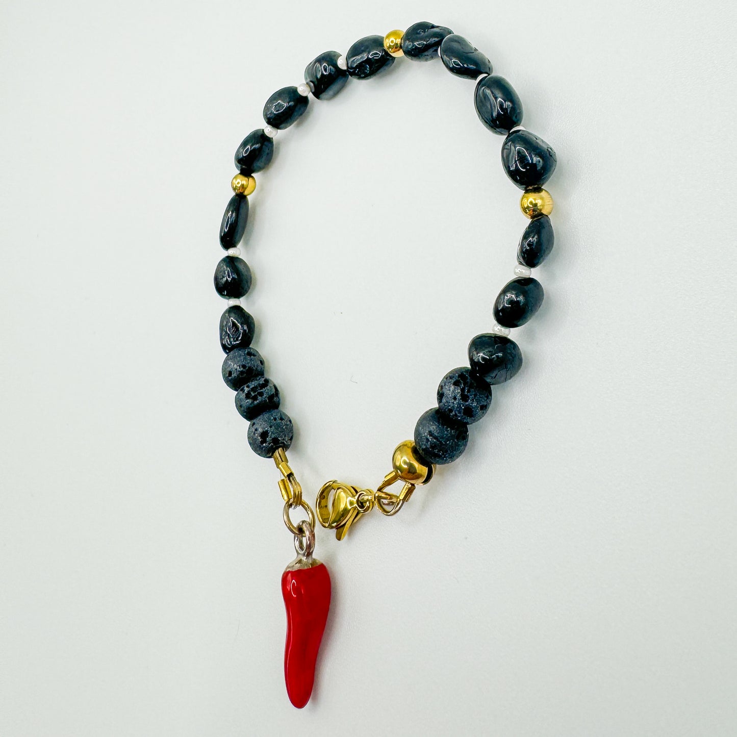 Bracciale "Proteggimi" con Cornetto